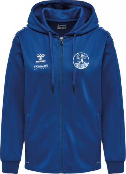 Damen Poly Kapuzenjacke TSV BE - Hummel Core XK Poly Zip Hood - True Blue